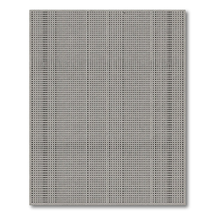 Black White Geometric Area Rug