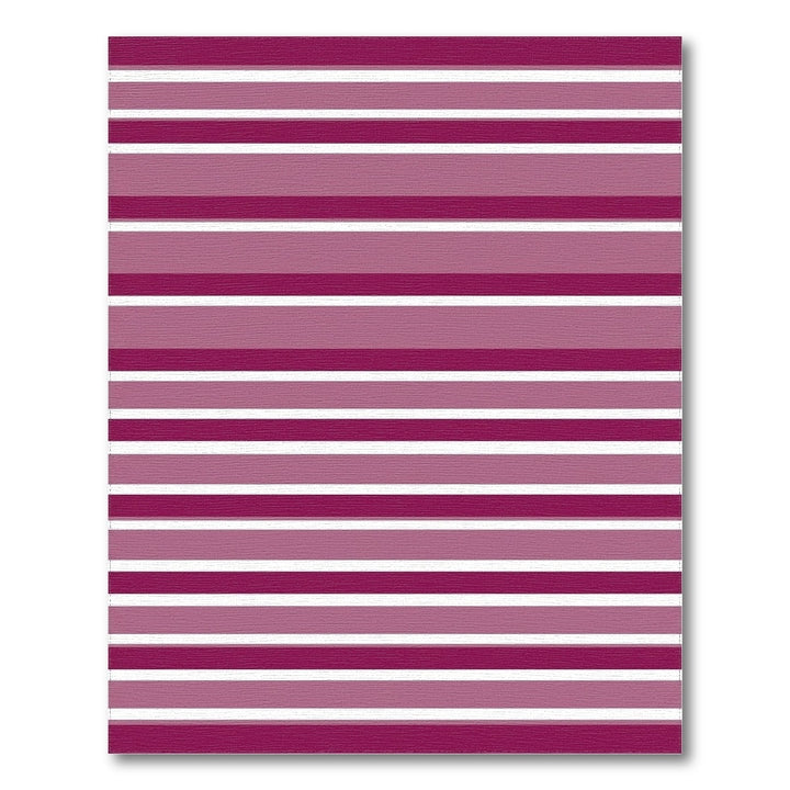 Crimson Pink Gradient Stripe Rug