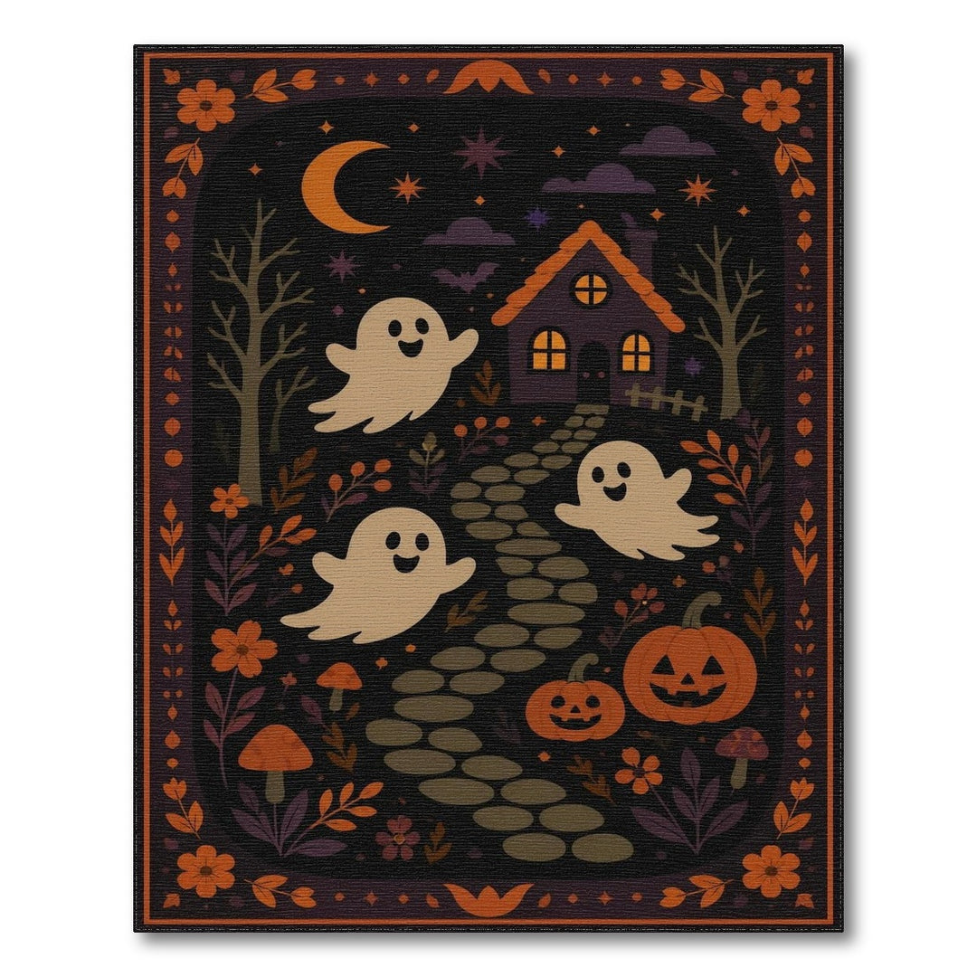 Cute Ghosts Halloween Kids Area Rug