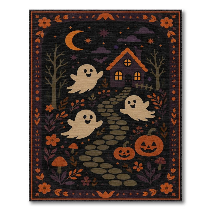 Cute Ghosts Halloween Kids Area Rug