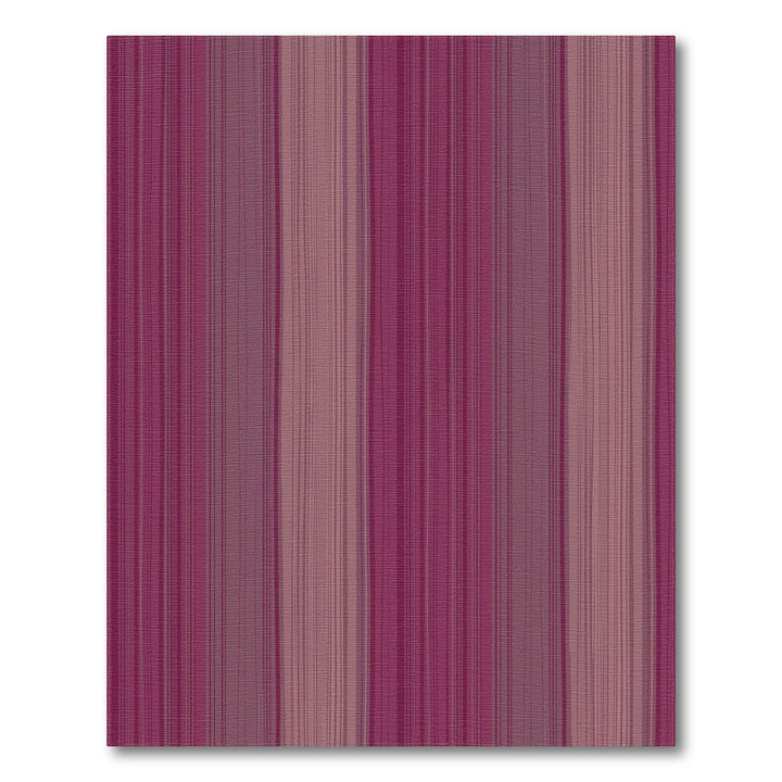 Deep Plum Vertical Stripe Texture Rug