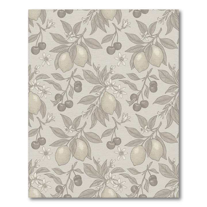 Tonal Lemon Cherry Blossom Botanical Rug