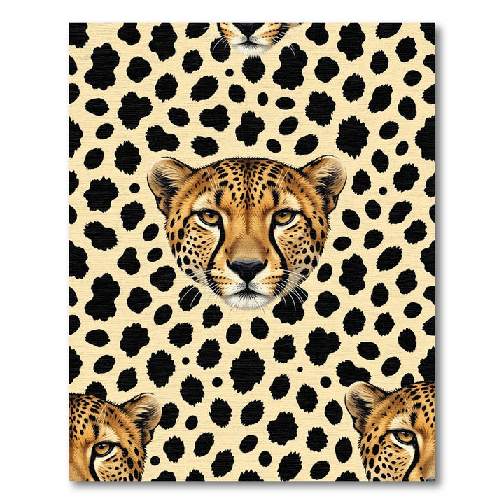 Cheetah Spots Face Medallion Rug