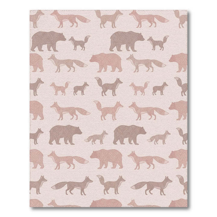 Woodland Bears and Foxes Repeat Rug
