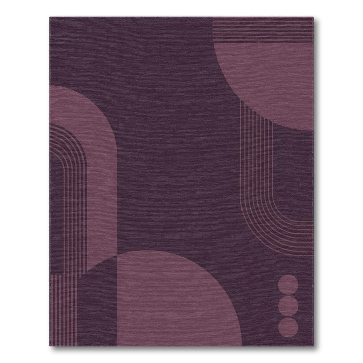 Purple Geometric Modern Area Rug
