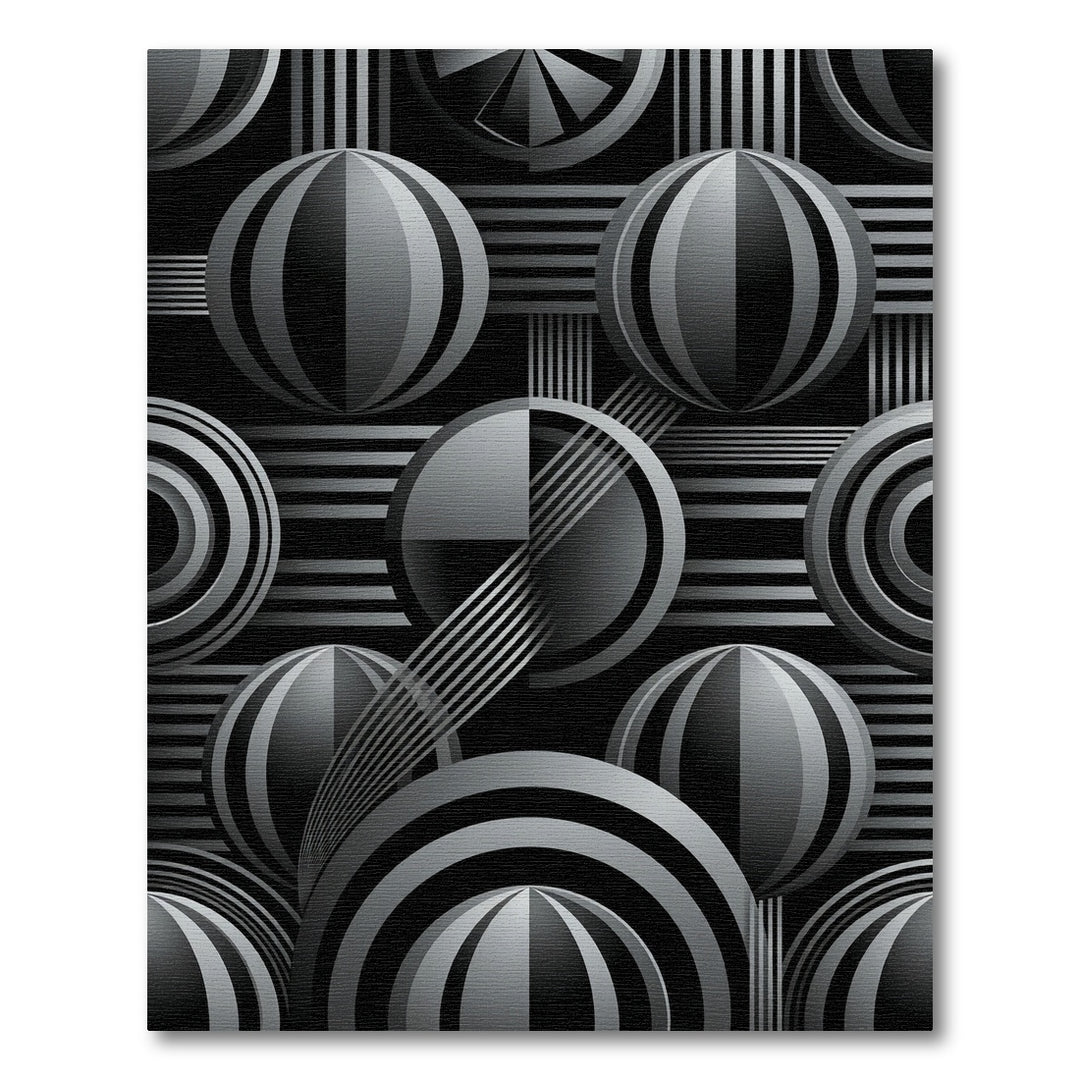 Monochromatic Geometric Sphere Gradient Rug