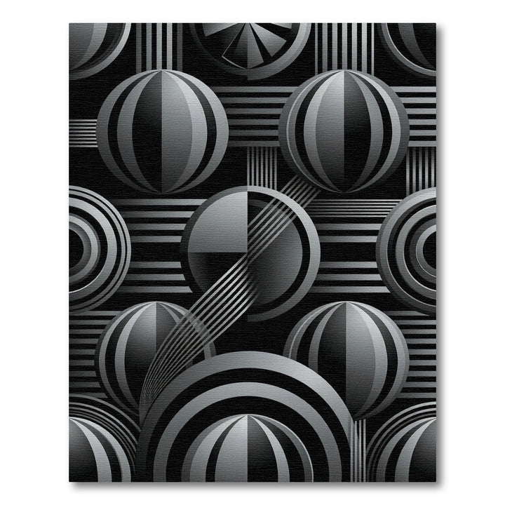 Monochromatic Geometric Sphere Gradient Rug