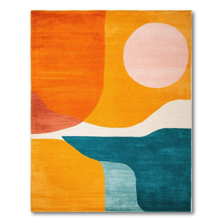 Vibrant Abstract Multi-Color Area Rug