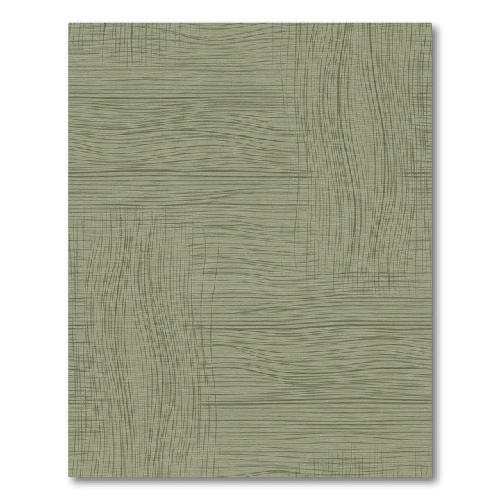Earthy Green Woven Stripe Rug