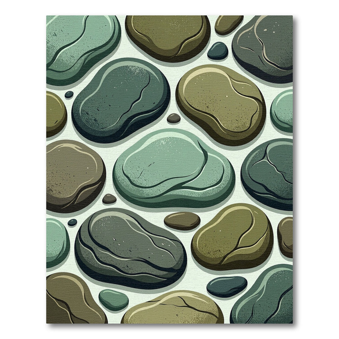 Smooth River Stone Medley Rug