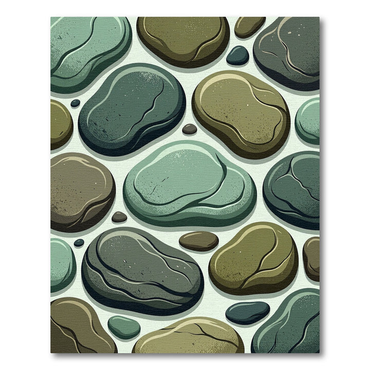Smooth River Stone Medley Rug