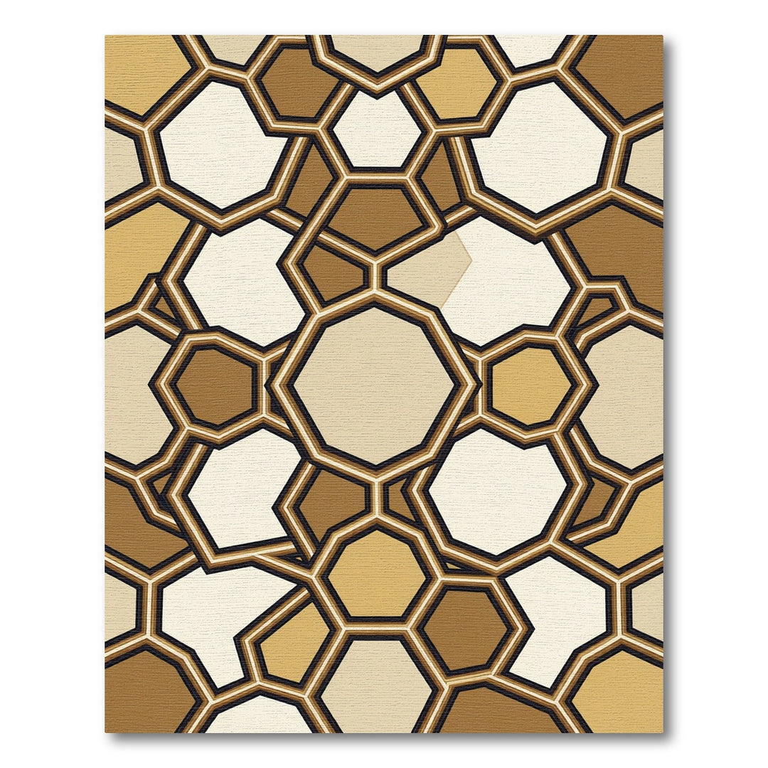 Geometric Honeycomb Gradient Rug