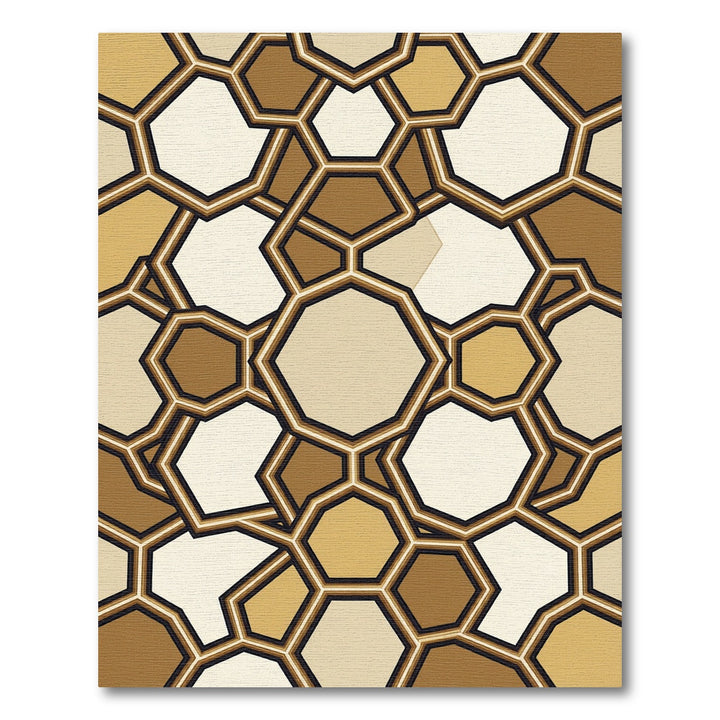Geometric Honeycomb Gradient Rug