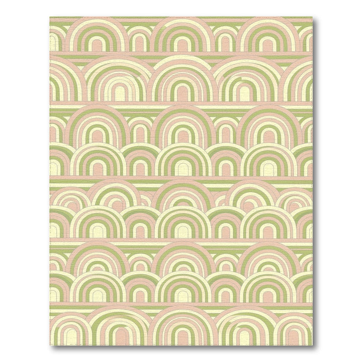Pastel Geometric Arch Area Rug
