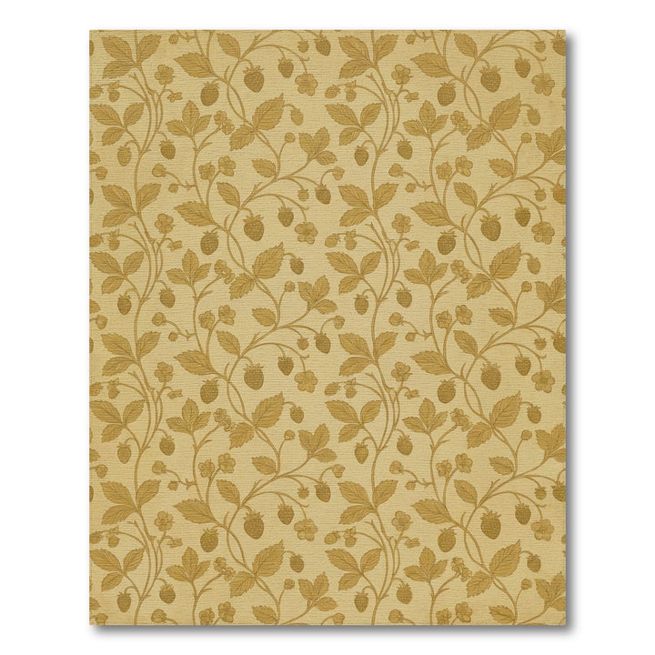 Vintage Gold Strawberry Vine Rug