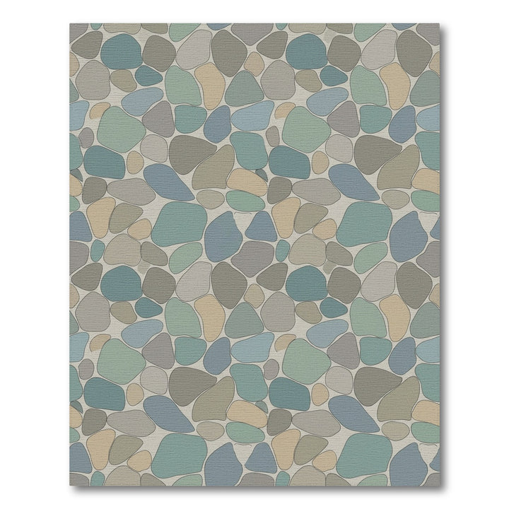 Coastal Pebble Patchwork Arrangement Rug