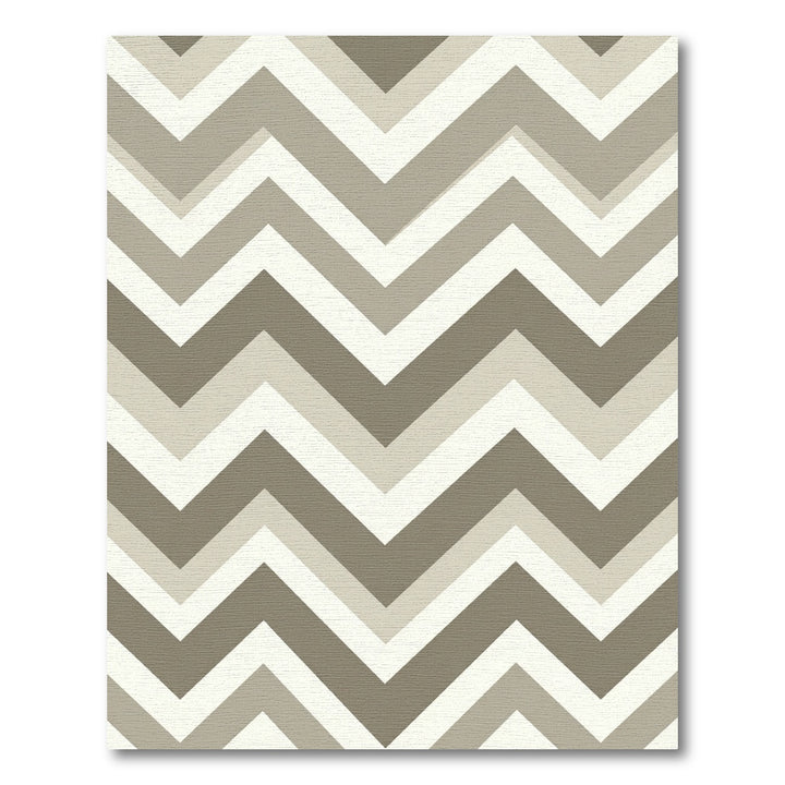 Neutral Chevron Zigzag Rug