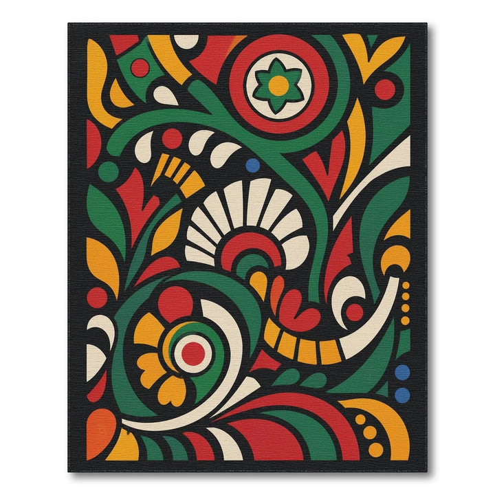 Vibrant Multi-Color Abstract Area Rug