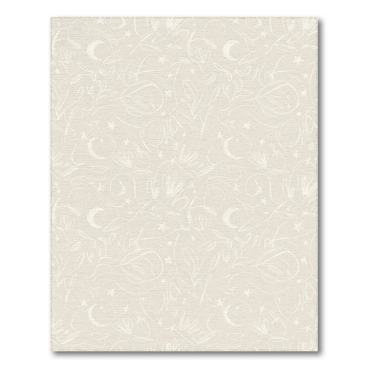 Cream Moon Stars Sketch Rug
