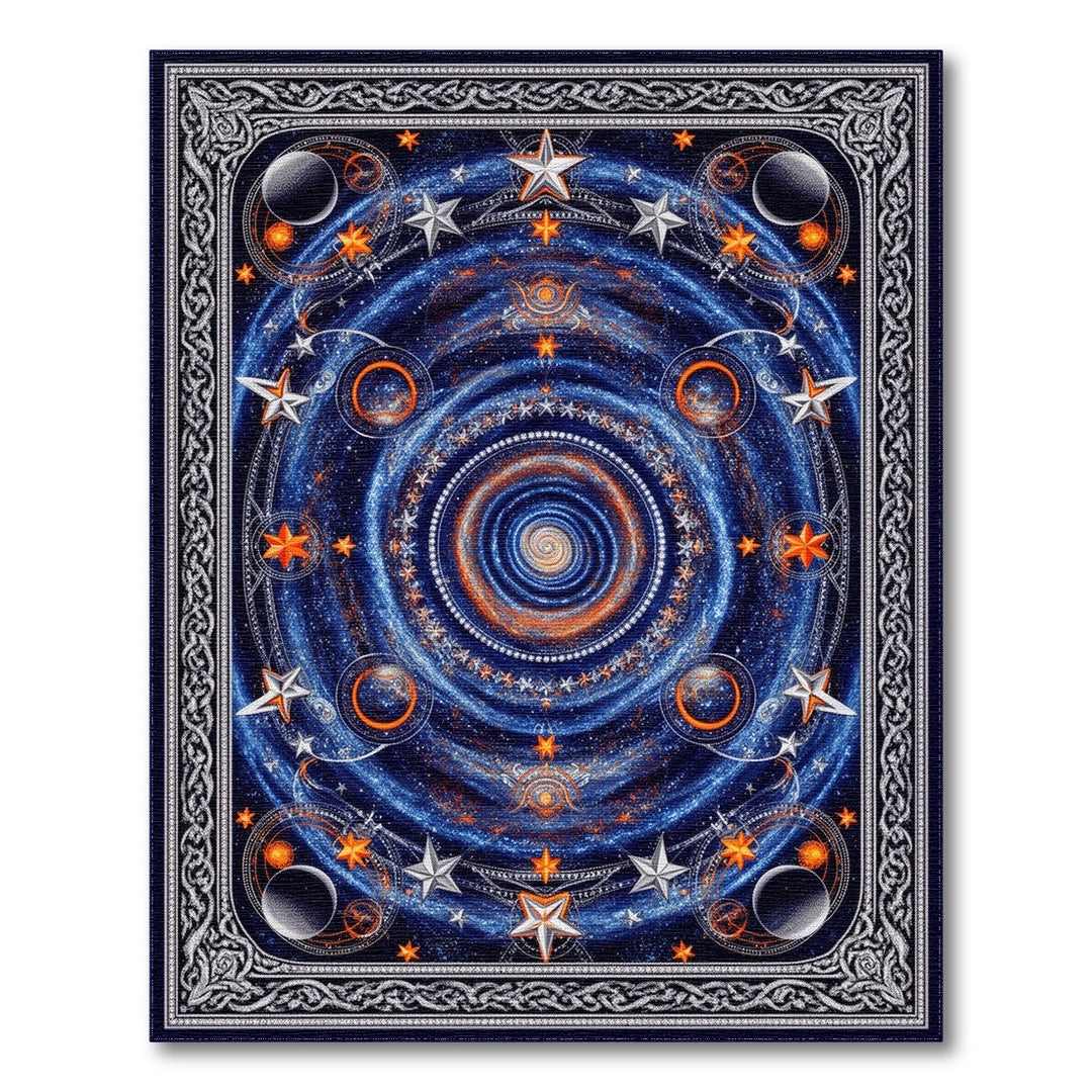 Celestial Galaxy Washable Area Rug