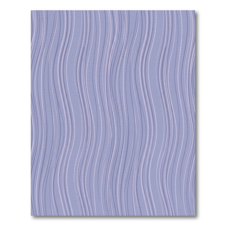 Light Blue Wavy Stripe Rug