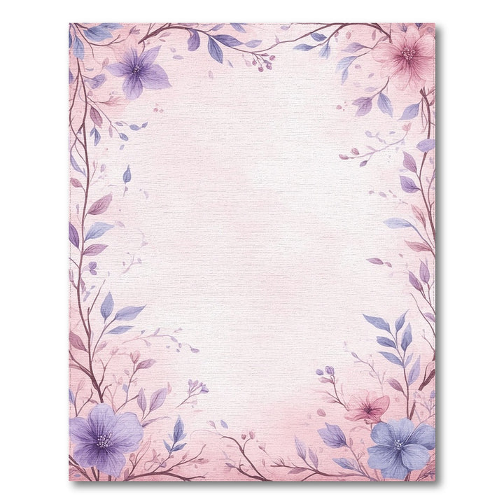 Pink Floral Vintage Washable Area Rug