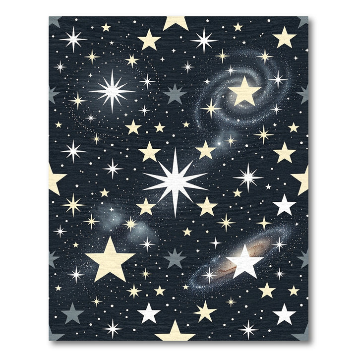 Cosmic Starry Night Galaxy Rug