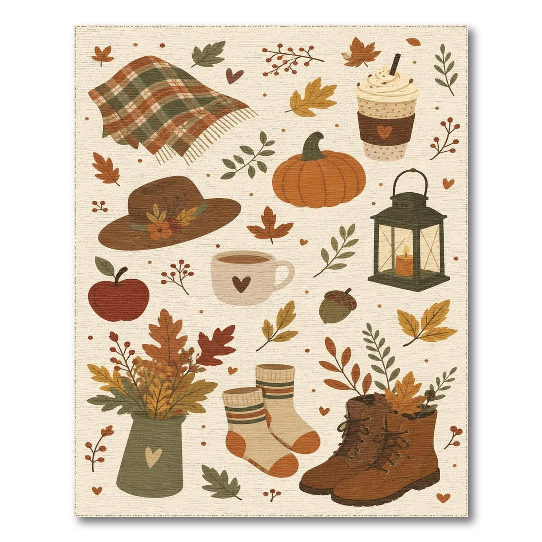 Autumn Plaid Farmhouse Area Rug