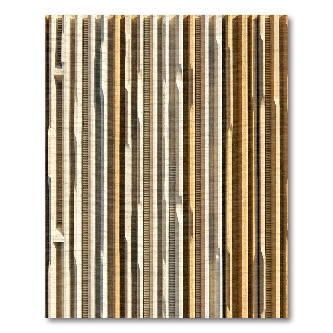 Neutral Textured Vertical Stripe Rug