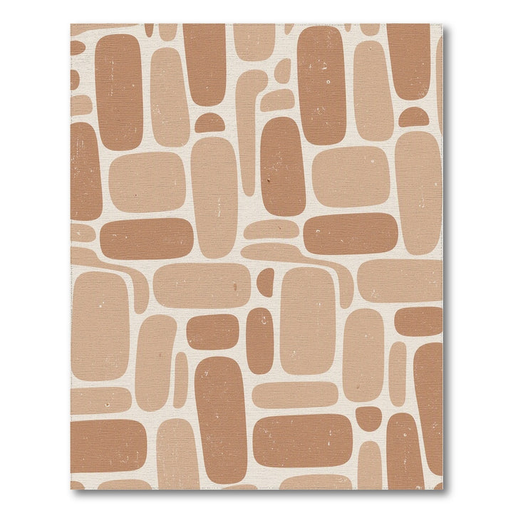 Brown Abstract Geometric Area Rug