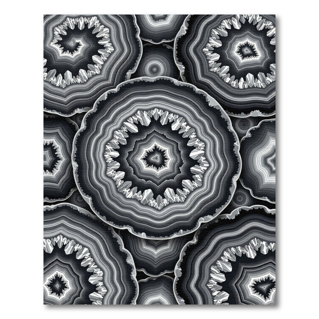 Monochromatic Agate Slice Rug