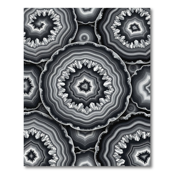 Monochromatic Agate Slice Rug