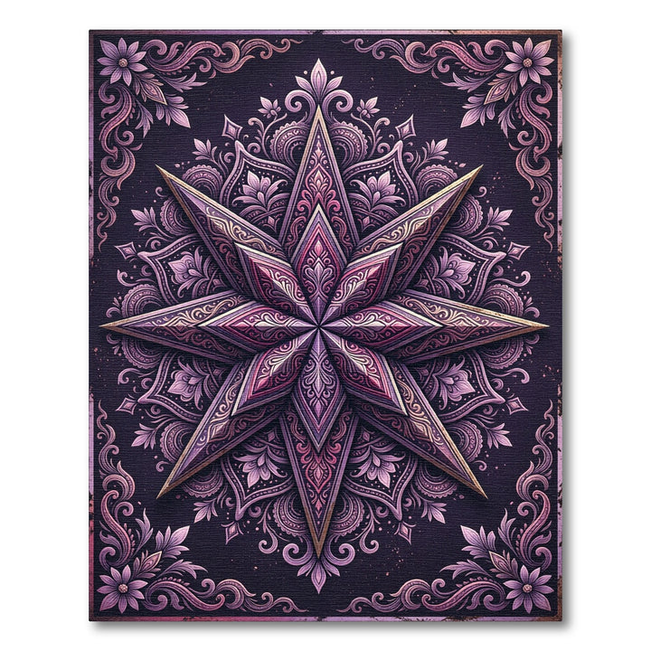 Victorian Star Mandala Rug