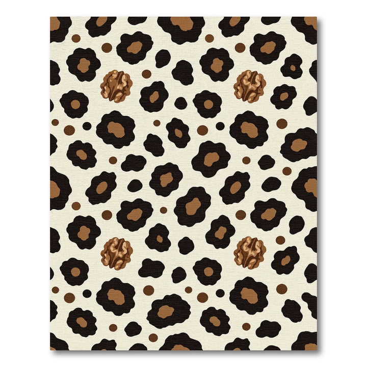 Leopard Spots Walnut Texture Rug