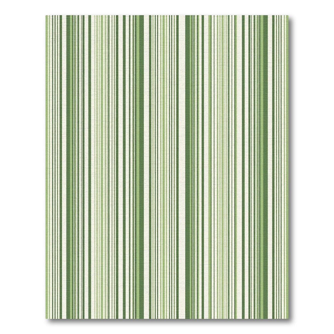 Forest Green Vertical Stripe Rug