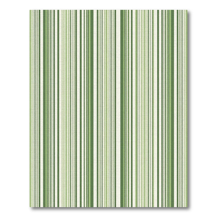 Forest Green Vertical Stripe Rug