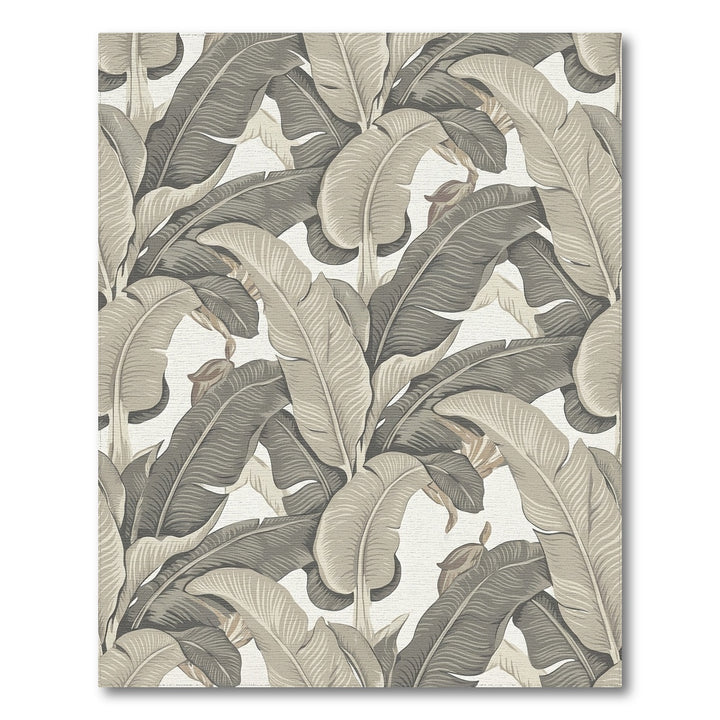 Tropical Banana Leaf Cream Rug