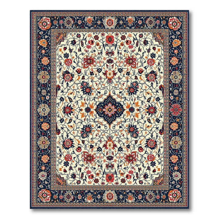 Traditional Persian Floral Area Rug