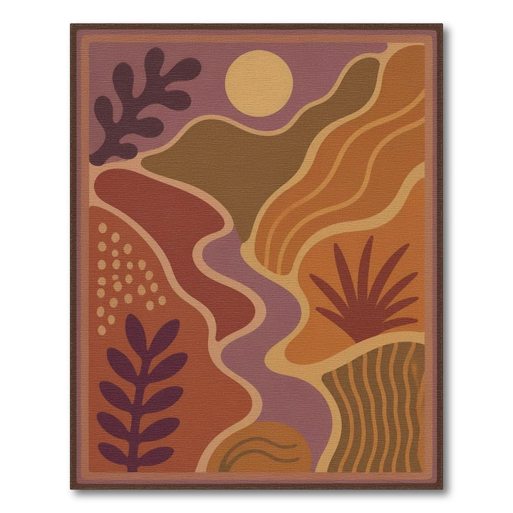 Abstract Sunset Multi-Color Area Rug