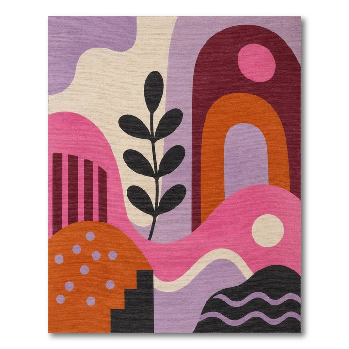 Vibrant Abstract Geometric Area Rug