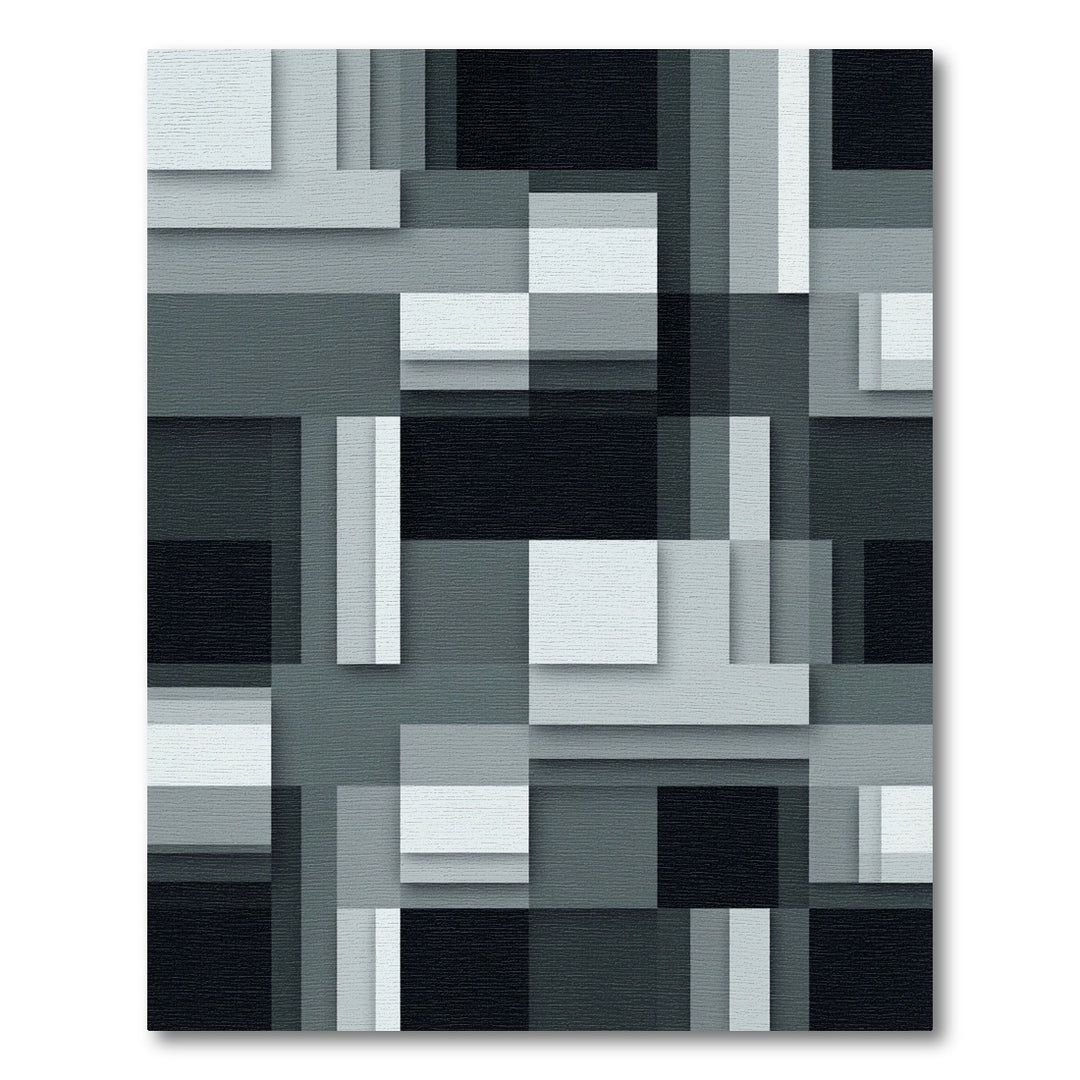 Monochromatic Geometric Layered Rectangles Rug