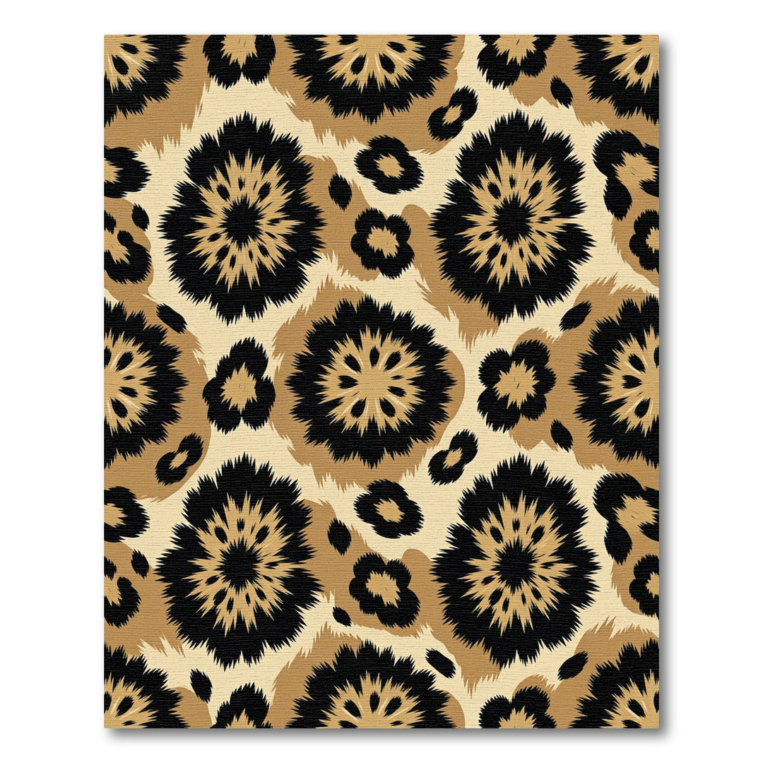 Wild Animal Spots and Sunbursts Rug