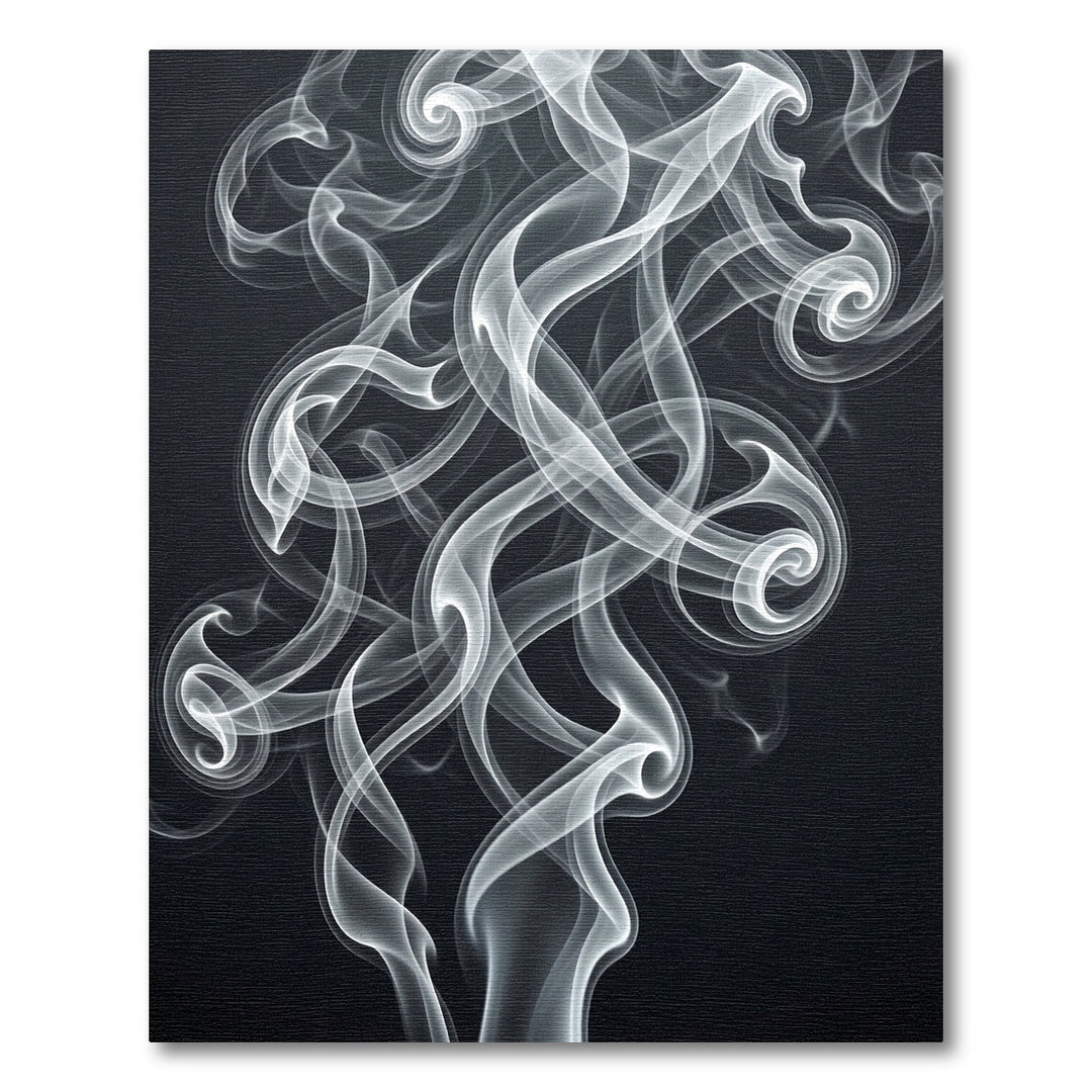 Abstract Smoke Swirl Rug