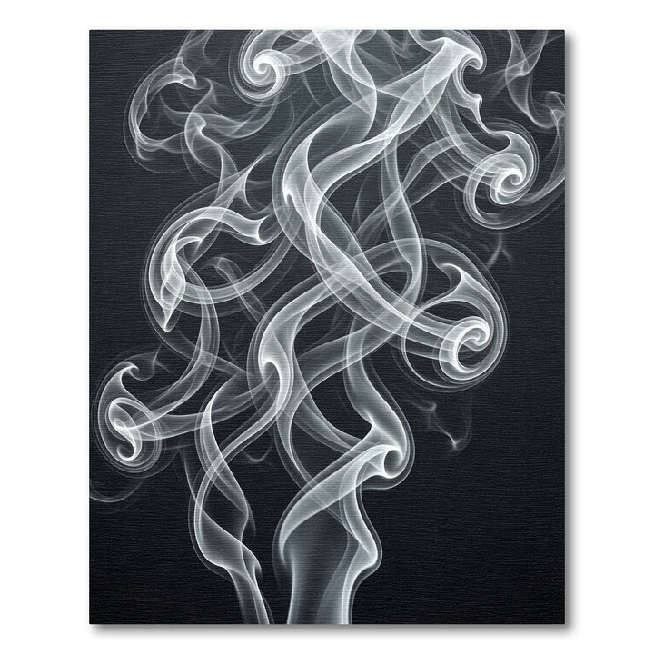 Abstract Smoke Swirl Rug