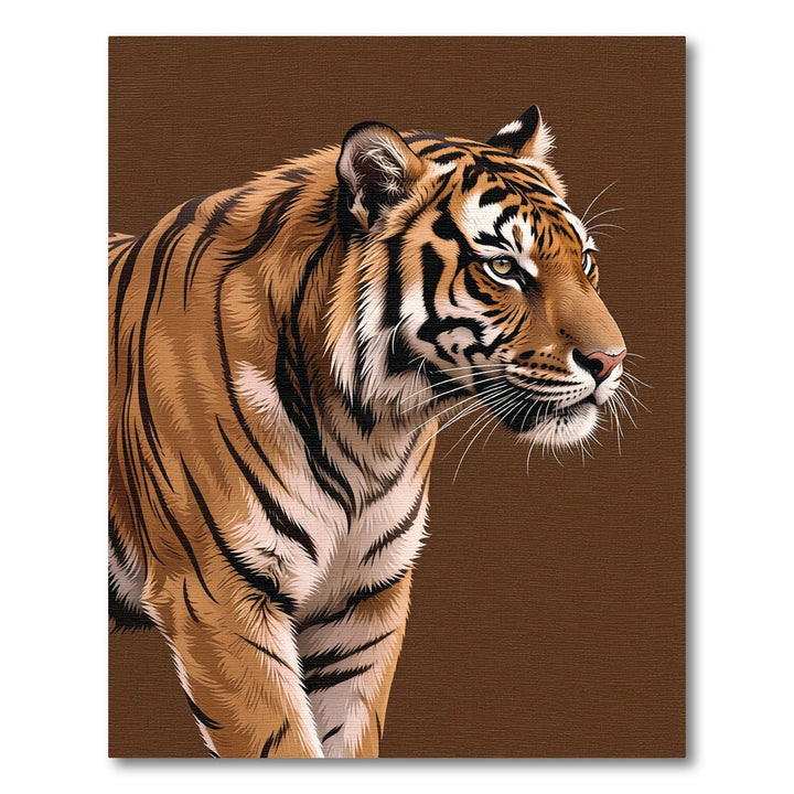 Majestic Tiger Orange Black Stripes Rug