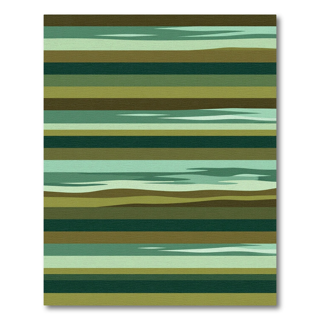 Muted Earth Tones Abstract Landscape Rug