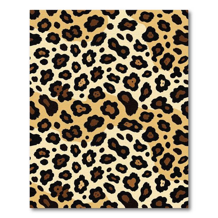 Bold Leopard Spots Tawny Rug