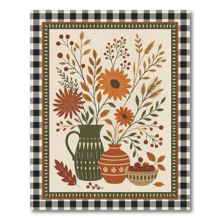 Autumn Sunflower Pitcher Area Rug