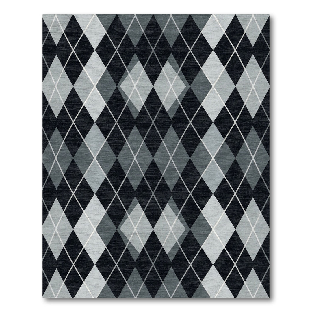 Classic Argyle Diamond Gray Rug