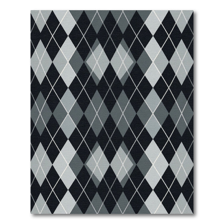Classic Argyle Diamond Gray Rug
